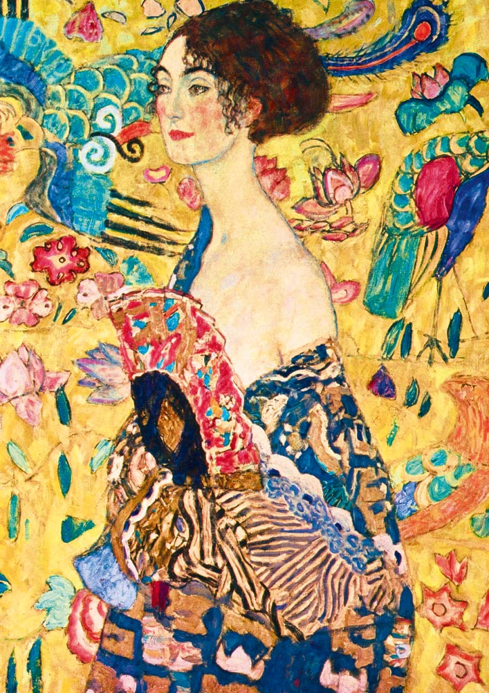 Gustav Klimt - Dame mit Fächer 1917