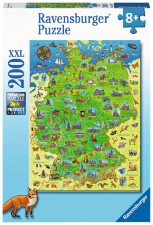 Bunte Deutschlandkarte