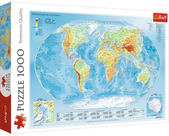 Physical Map of the World / Physische Weltkarte