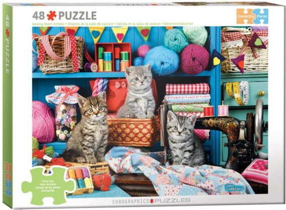 Connecting Pieces: Nähzimmerkätzchen / Kittens in the Sewing Room