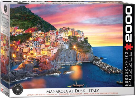 Manarola in der Dämmerung / Manarola at Dusk, Italien / Italy